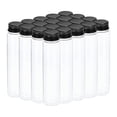 thumbnail image 1 of Unique Bargains 110ml Plastic Test Tubes with Screw Caps, 20Pcs 151x34mm Tubes Black, 1 of 7