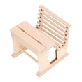 thumbnail image 4 of Dollhouse Tiny Desk, 1/12 Simulation Lightweight Compact Miniature School Desk Wooden  For Library, 4 of 8