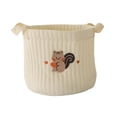 thumbnail image 4 of Cesta cambiador para bebé con artículos esenciales para recién nacidos, con asas, organizador de pañales y ropa de bebé Ardilla marrón grande, 4 of 9