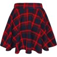 thumbnail image 2 of Women's Basic Flared Casual Mini Skate Skirt Versatile Stretchy, 2 of 3