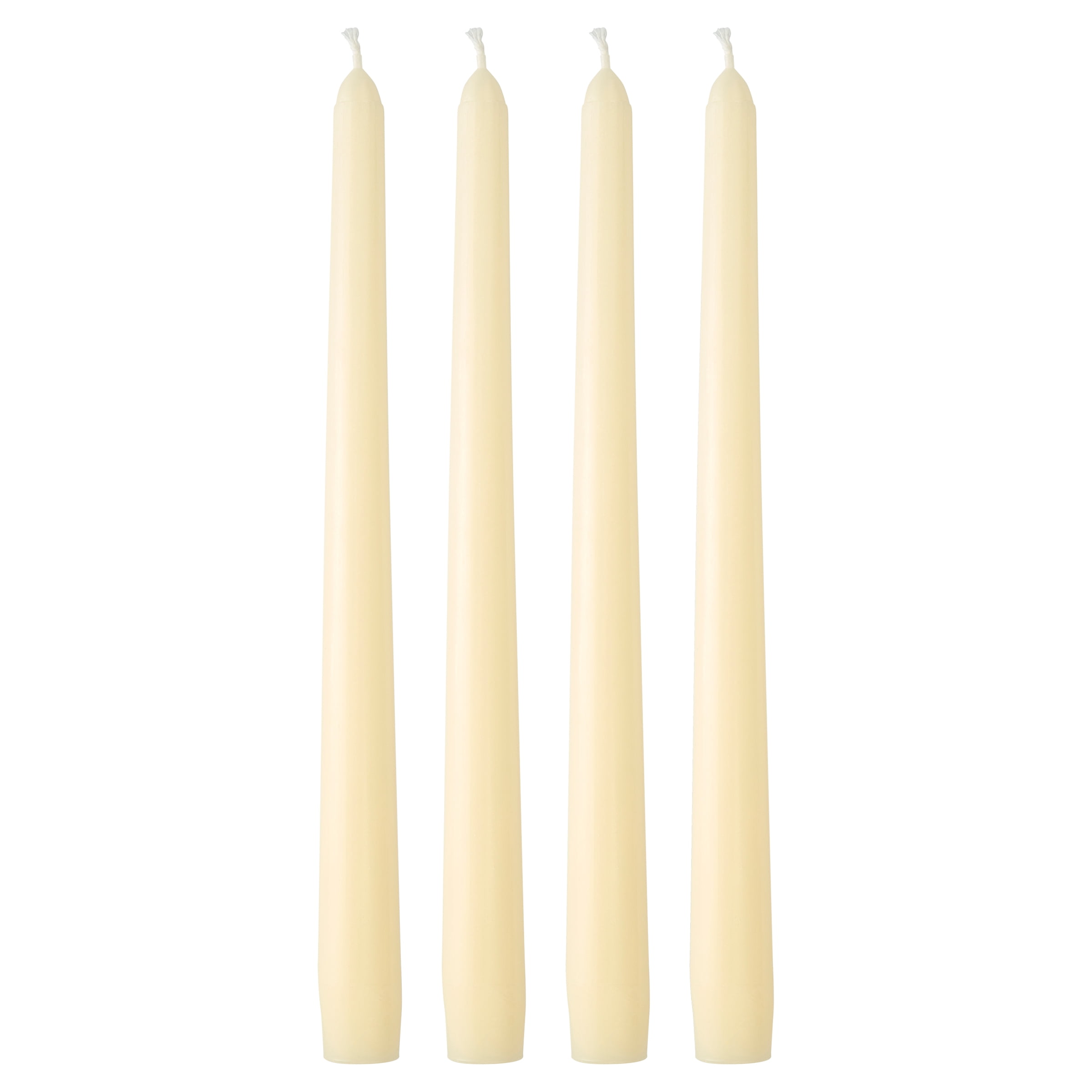 Mainstays Unscented Taper Candle, Ivory, 4-Pack, 10 inches Long