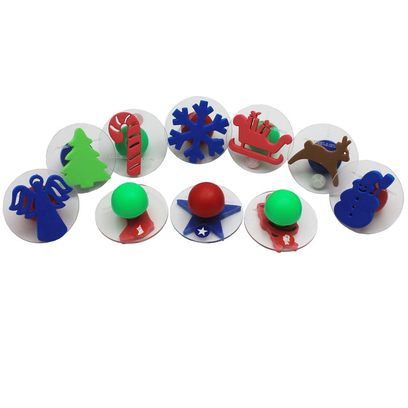 Giant Christmas Stamps, 10 Per Set, 2 Sets