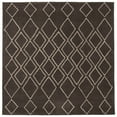 thumbnail image 4 of SAFAVIEH Soho Eden Geometric Wool Area Rug, Ivory/Dark Grey, 6' x 6' Square, 4 of 7