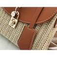 thumbnail image 7 of Straw Crossbody Bag for Women Hand Woven Shoulder Bag Leather Top Handle Small Boho Purse Rattan Beach Handbags, 7 of 7