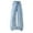 Light Blue, variant on TOWED22 Girl's Bowknot Embroidery Wide Leg Denim Pants Y2k High Waist Baggy Jeans Grey,5-6 Y