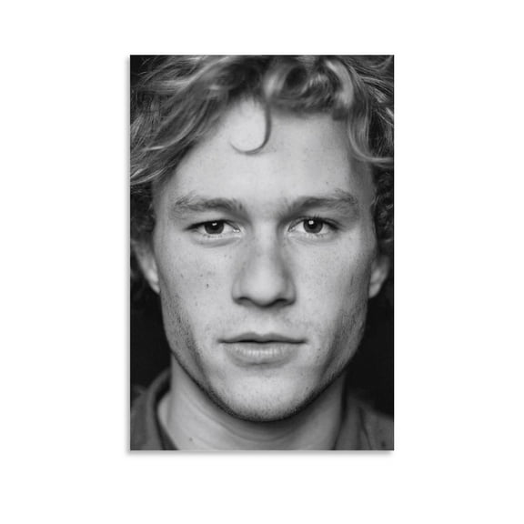 Heath Ledger Black and White Bedroom Decoration Canvas Poster