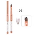 thumbnail image 2 of Graflsoa Rose Gold Nail Art Brush Set with 8 Detachable Tips for Precision Designs - Nylon Bristles, 5# Size, Lightweight & Portable, 2 of 7