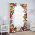thumbnail image 4 of Goory Rideaux de Noël Luxe 2 Pcs Draperies Texturées en Lin Décoration Maison Rideau de Fenêtre Poche de Tringle Style Chambre-4 L:51 Pouces x H:83 Pouces, 4 of 6