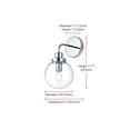 thumbnail image 3 of Living District Hanson 6 inch Wall Sconce in Chrome, 3 of 8