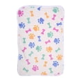 thumbnail image 4 of PetEquip Coral Velvet Pet Dog Cat Rest Sleeping Mat Pad Autumn Winter Warm Keeping Blanket Rug Bone Pattern, 4 of 5