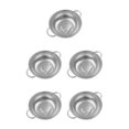 thumbnail image 2 of mmirethe Stainless Steel Sink Dish Drying Rack Organizer Drain Sink Plastic Basket Silver 10.04 Inch 5Set, 2 of 6