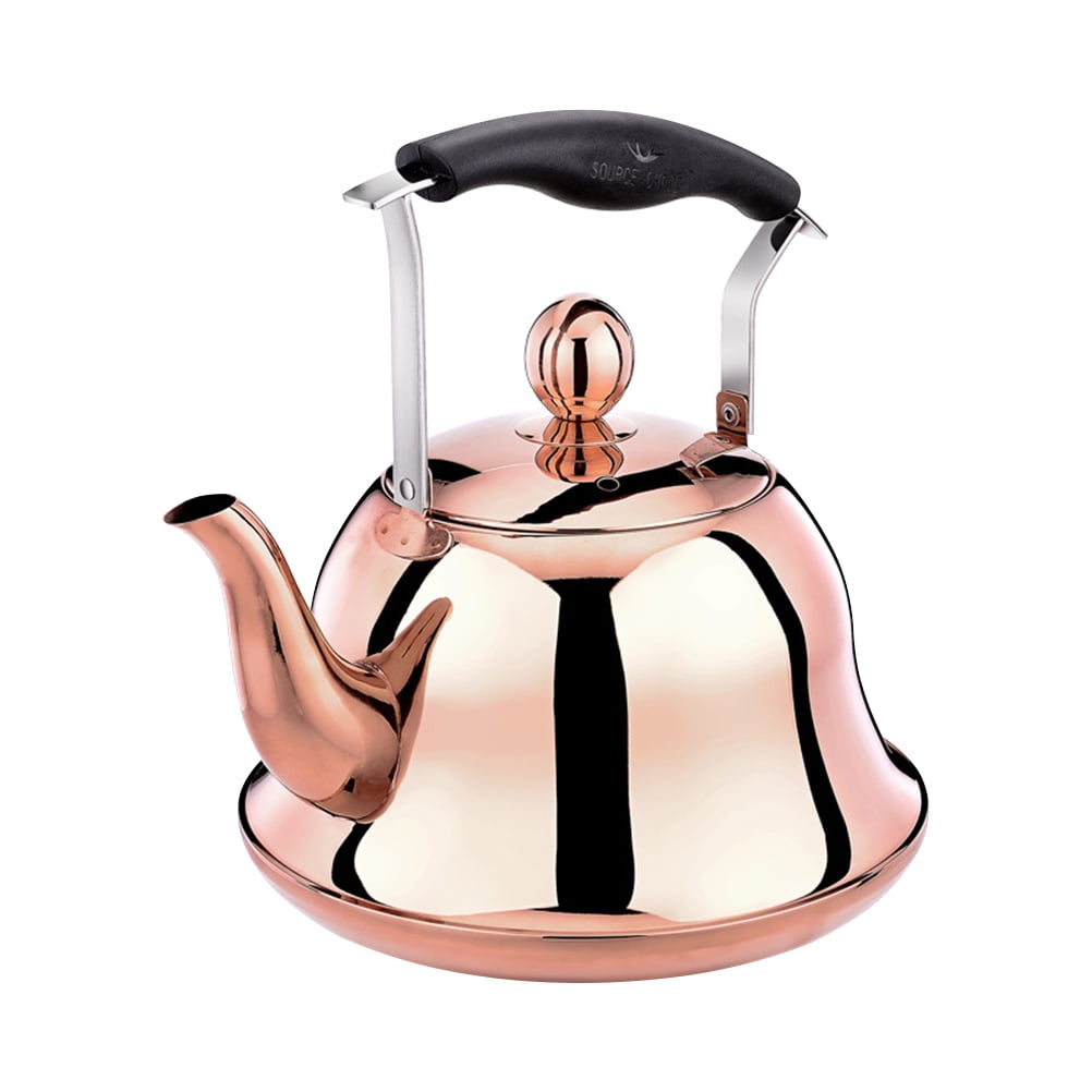 Whistling Tea Kettle with Infuser Stainless Steel Teapot Rainbow Teakettle for Stovetop Induction Stove Top Fast Boiling Heat Water Cute Tea Pot Colorful 2-Liter 2.1-Quart 