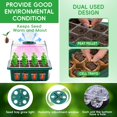 thumbnail image 4 of Bandeja Seed Starter con Grow Light YAUNGEL y alfombrilla térmica, paquete de 5, 4 of 7