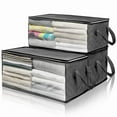 thumbnail image 1 of Danhjin Clotes Storage Wardrobe Storage Bag Quilt Clothing Sorting Box Sealed Storage Bag Folding Storage Box Storage Bags, 1 of 8