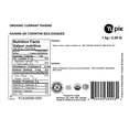 thumbnail image 3 of Yupik Organic Currant Raisins, 1Kg, 3 of 3