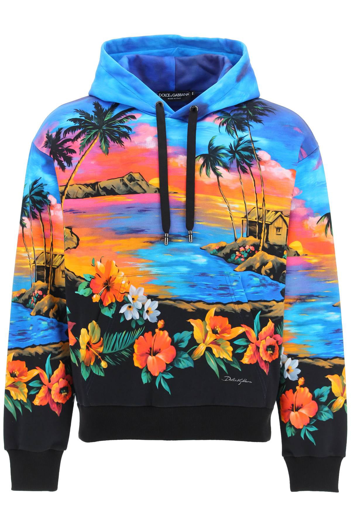 Dolce & gabbana hawaii print hoodie 