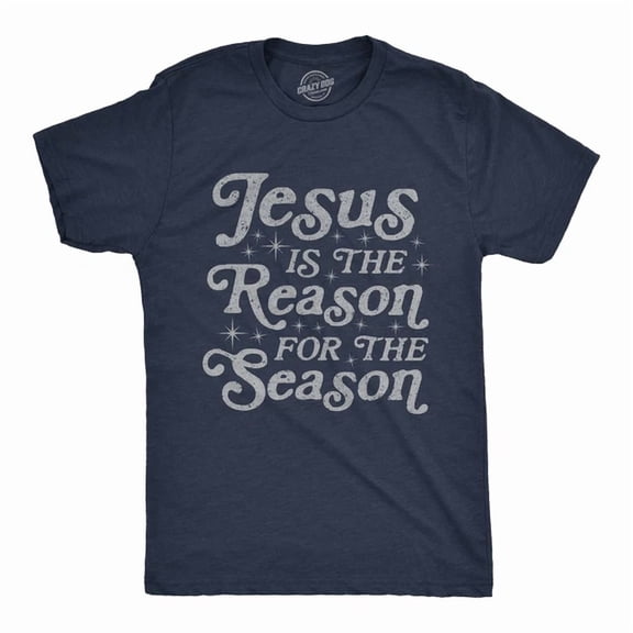 Velto Mens Jesus Is The Reason For The Season T-Shirt Cute holiday Graphic All Size S-5XL
