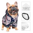 thumbnail image 5 of Yiaed Rose Flowers Print Dog Hoodie Security Pet Dog Costume Pets Dog Hoodie Sweatshirt with Pocket for Small Dogs-Large, 5 of 5