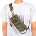 thumbnail image 4 of Sling Backpack, Waterproof Sling Bag Multifunction Nylon Waterproof Fabric  For Travel Army Green, 4 of 8