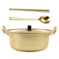 thumbnail image 1 of 1 Set Noodle Pot Metal Ramen Pot Kitchen Noodles Pot Instant Noodles Cooker Small Pot, 1 of 4