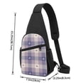 thumbnail image 4 of Disketp Sling Backpack,Multipurpose Crossbody Shoulder Bag Travel Hiking Daypack-Heart Check Plaid, 4 of 6
