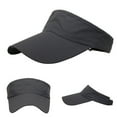 thumbnail image 2 of Bibifish Unisex Men Women Black Perforated Baseball Cap Long Brim Design Lightweight Cap Breathable Casual Outdoor Sports Activities Sun Protection Visor, 2 of 5