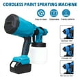 thumbnail image 4 of High Pressure Cordless Paint Sprayer Electric Airless HVLP Spray Gun w/2 Battery, 4 of 10