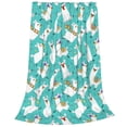 thumbnail image 2 of Pofeuu Cartoon Llamas Print Ultra-Soft Micro Fleece Blanket,for Bed Or Sofa,All Season Throw Blankets Flannel Blanket-40"x30", 2 of 7