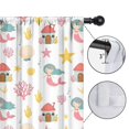 thumbnail image 4 of Blackout Kids Curtains,White Mermaid Pattern Childrens Insulated Curtains Set Of 2,Bedroom Essentials,Toddler Room Decor 42"x84", 4 of 5