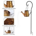 thumbnail image 3 of Linterna solar impermeable al aire libre, lámpara de sol de regadera de metal LED con gancho de past CACAGOO  Broncearse, 3 of 7