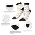 thumbnail image 3 of Goofa gold Snowflake print Pattern Non Slip Socks with Grips for Elderly, Crew Socks Yoga Hospital Socks Cushioned Sole Gripper Socks for Men Women, 3 of 5
