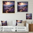thumbnail image 4 of Designart "Countryside Lavender Landscape Collage III" Landscapes Floater Framed Wall Art Print, 4 of 7