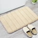 thumbnail image 1 of Alfombrilla de baño de espuma viscoelástica, tamaño grande, 61 x 40 cm, suave y cómoda, con gran absorción de agua, antideslizante, gruesa, lavable a máquina, fácil de secar, beige., 1 of 6