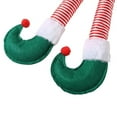 thumbnail image 4 of Christmas Elf Stuffed Legs Stuck Tree Decorations, Car Trunk Leg Pendant, Plush Elf Leg Pendant, Xmas Holiday Indoor Outdoor Christmas Car Auto Decorations Accessories, 4 of 8