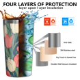 thumbnail image 3 of Pioneer Flower 10oz Tumblers Stainless Steel Tumbler with Lid and Straw,Vacuum Insulated Double Wall Travel Tumbler Cups with Cleaning Brush for Coffee, Tea, 3 of 4