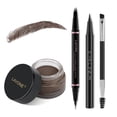 thumbnail image 1 of Kit De Maquillaje De Lápiz De Cejas Con Lápiz De Cejas Microblading 2 En 1 Resistente Al Agua, Pomada De Cejas, Delineador De Ojos Y Cepillo De Cejas De Doble Punta, Kit De Lápiz De Cejas Para Cejas N, 1 of 5