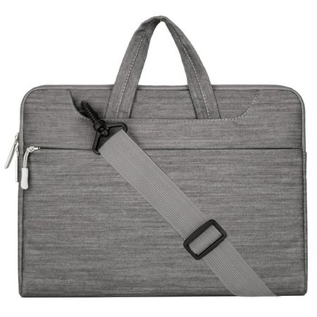 - Laptop Shoulder Bag, Denim Fabric Carry Sleeve Case Cover Briefcase for 15-15.6 Inch Laptop Notebook MacBook Air/Pro Chromebook with Handle and Pockets