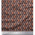 thumbnail image 1 of Soimoi Polyester Crepe Fabric Leaves Small Decor Fabric Printed Yard 42 Inch Wide, 1 of 3