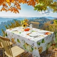 thumbnail image 3 of Autumn Pumpkins Tablecloth Fall Maple Leaves Tablecloth Thanksgiving Harvest Tablecloth Waterproof Rectangle Table Cover Decorative Seasonal Spill-Proof Tablecloth for Party Picnic 52"x70", 3 of 6