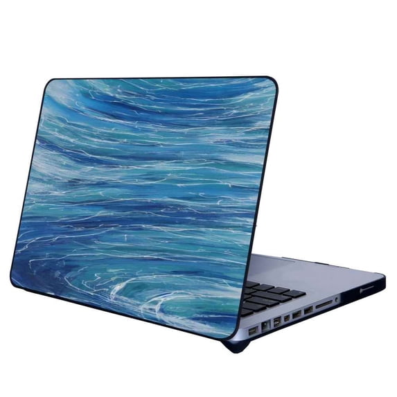 Compatible with MacBook Air 13.3 Inch A1466 Phone Case, Ocean-Line-Art-5 Case Silicone Protective for Teen Girl Boy Case for MacBook Air 13.3 Inch A1466