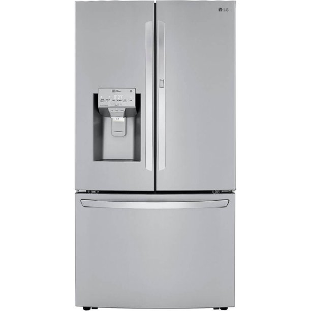 LG LRFDS3016S 30 Cu. Ft. Stainless French Door Refrigerator - Walmart.com