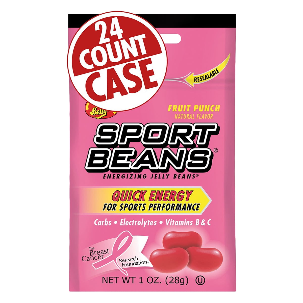 Jelly Belly Sport Beans Fruit Punch, Box of 24