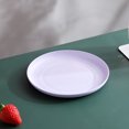thumbnail image 1 of Nvzi 6pcs 5.9 Inches Lightweight Mini Wheat Straw Plates,Reusable Plate Set Dishwasher & Microwave Safe,Unbreakable Deep Dinner Plates,They are easy to clean,Purple, 1 of 5