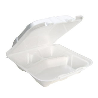 Hefty Supreme Foam Hinged Lid Container – 3 Compartment (125 ct