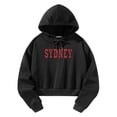 thumbnail image 3 of Sudadera con capucha para mujer, sudadera con capucha, camisetas casuales de manga larga, ropa de otoño para senderismo, compras y vacaciones Negro, 3 of 8