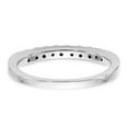 thumbnail image 5 of 14K White Gold Ring Band Wedding Rounded Diamond Round, Size 6, 5 of 7
