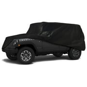 CarsCover Custom Fit 100% Sunblock 2004-2018 Jeep Wrangler Unlimited 4 Door SUV Xtrashield Car Cover