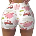 thumbnail image 2 of Picia a cow and a pig Printed Workout Shorts for Women Seamless Scrunch Butt Lifting High Waisted Yoga Gym Booty Running Moisture-wicking Short Pants-Medium, 2 of 8