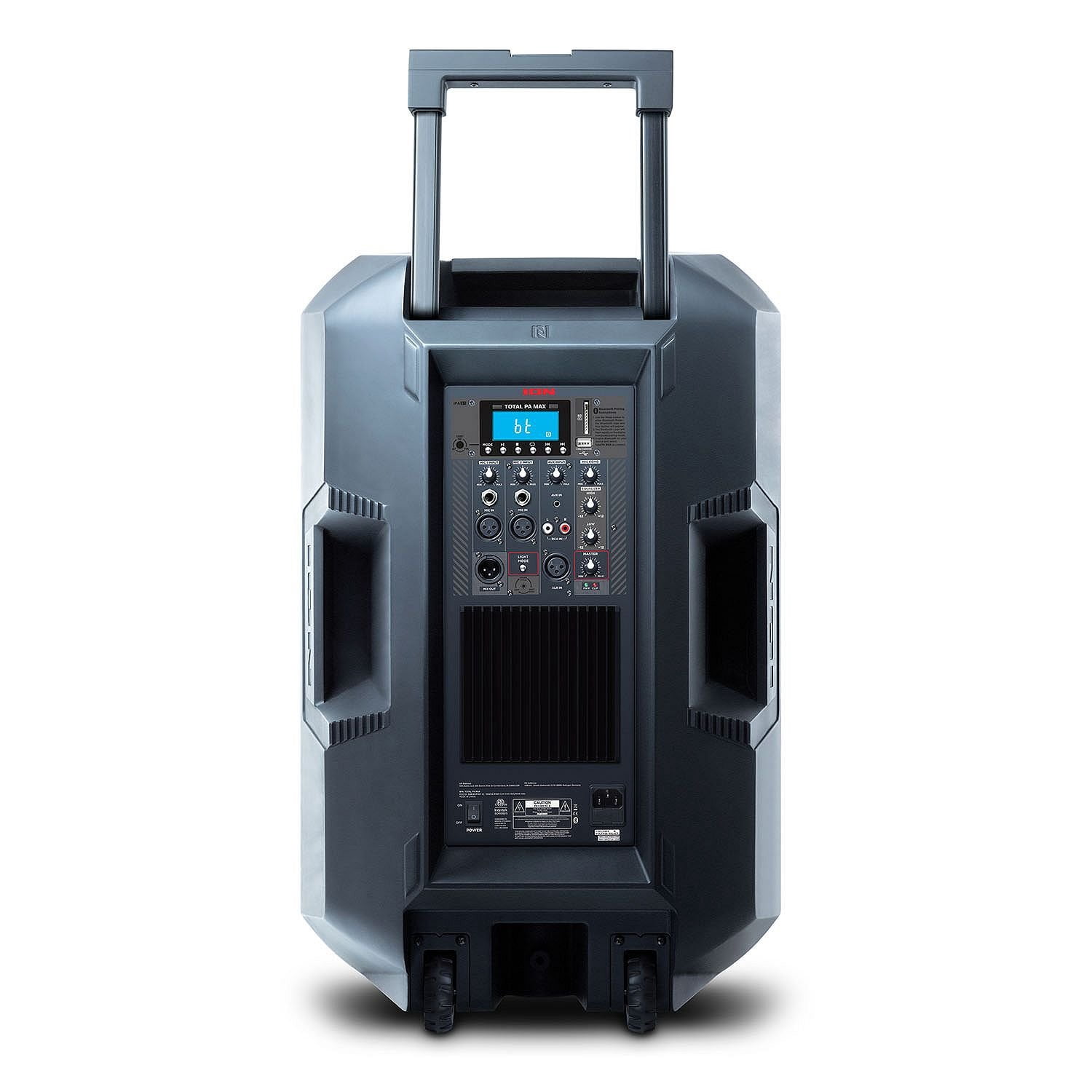 iON Audio Total PA Max Bi-Amplified Wireless Bluetooth Speaker for PA System, Two Mic Inputs