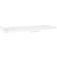 thumbnail image 4 of vidaXL Picture Frame Ledge Shelves 2 pcs White 60x9x3 cm MDF, 4 of 5